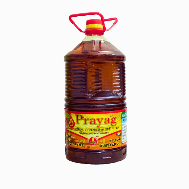 5Ltr. Cold Press Yellow Mustard Oil